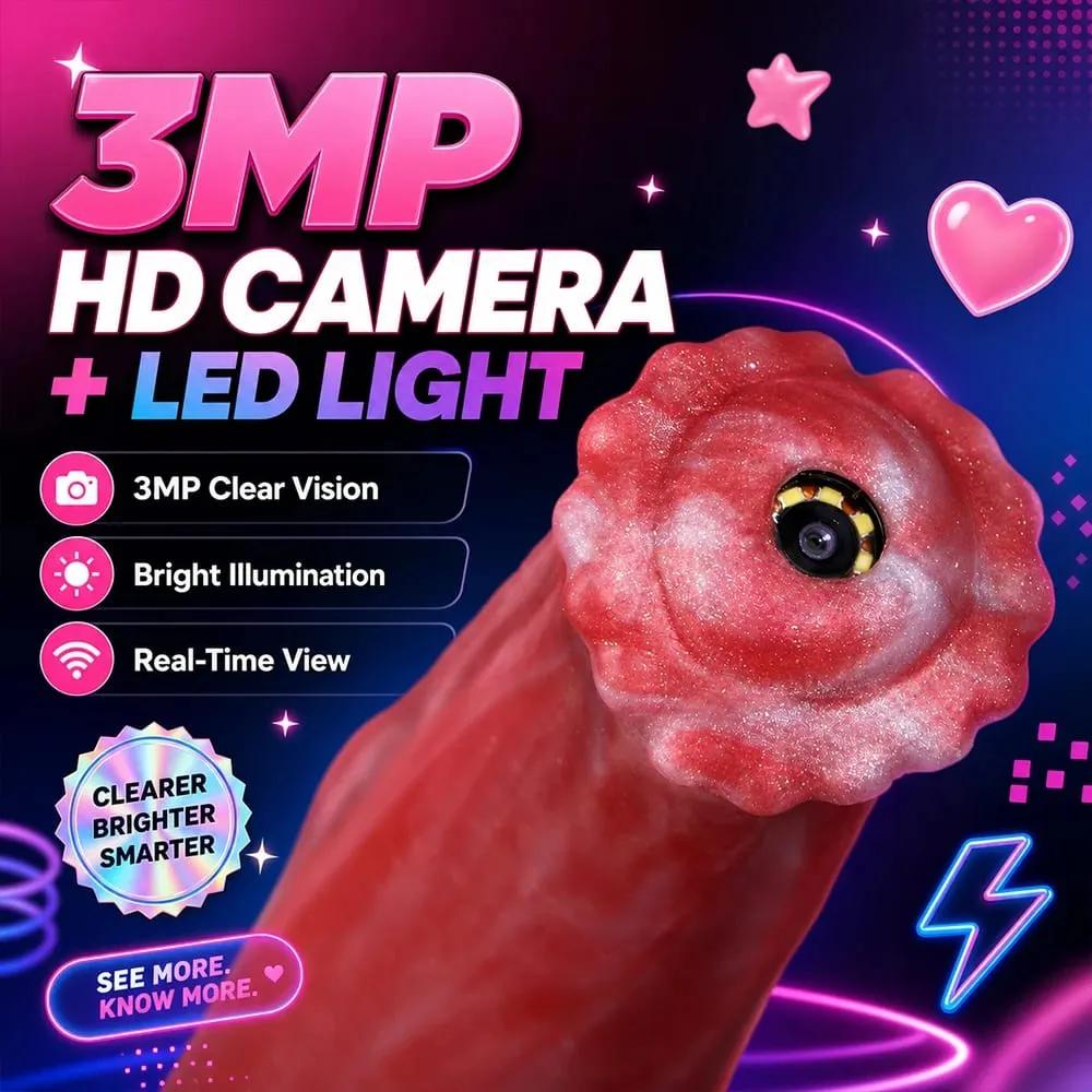 Huge Horse Dildo Anal Dilator APP Controlled Speculum Camera Anus Expansion Long Peekable Silicone Butt Plug Adult Sex Toys