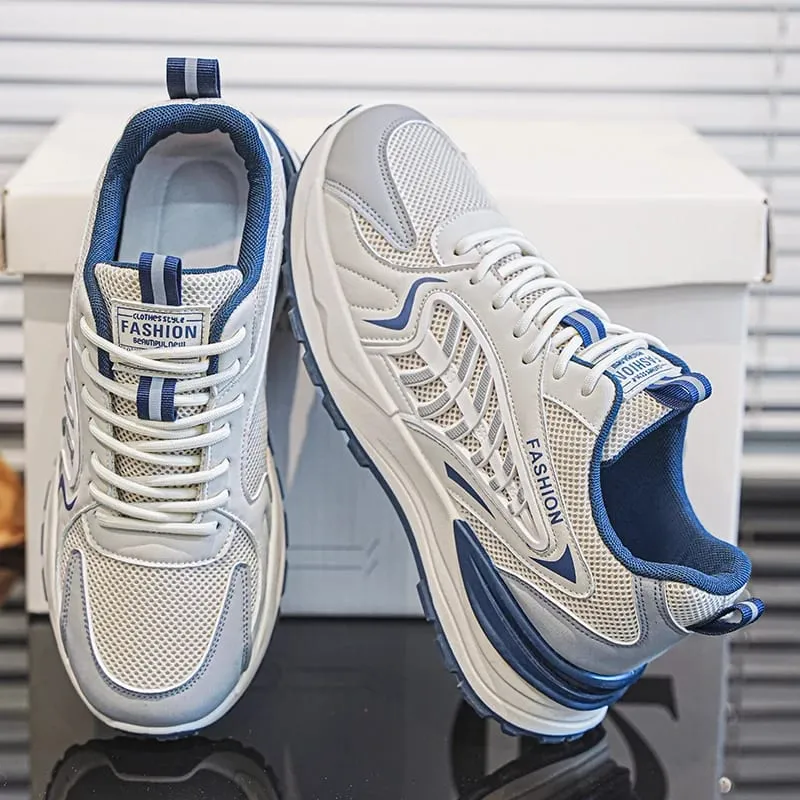 Men's Fall Shoes New Model Breathable Mesh Sports Sneakers Thick Bottom Casual Trendy Footwear — image 2