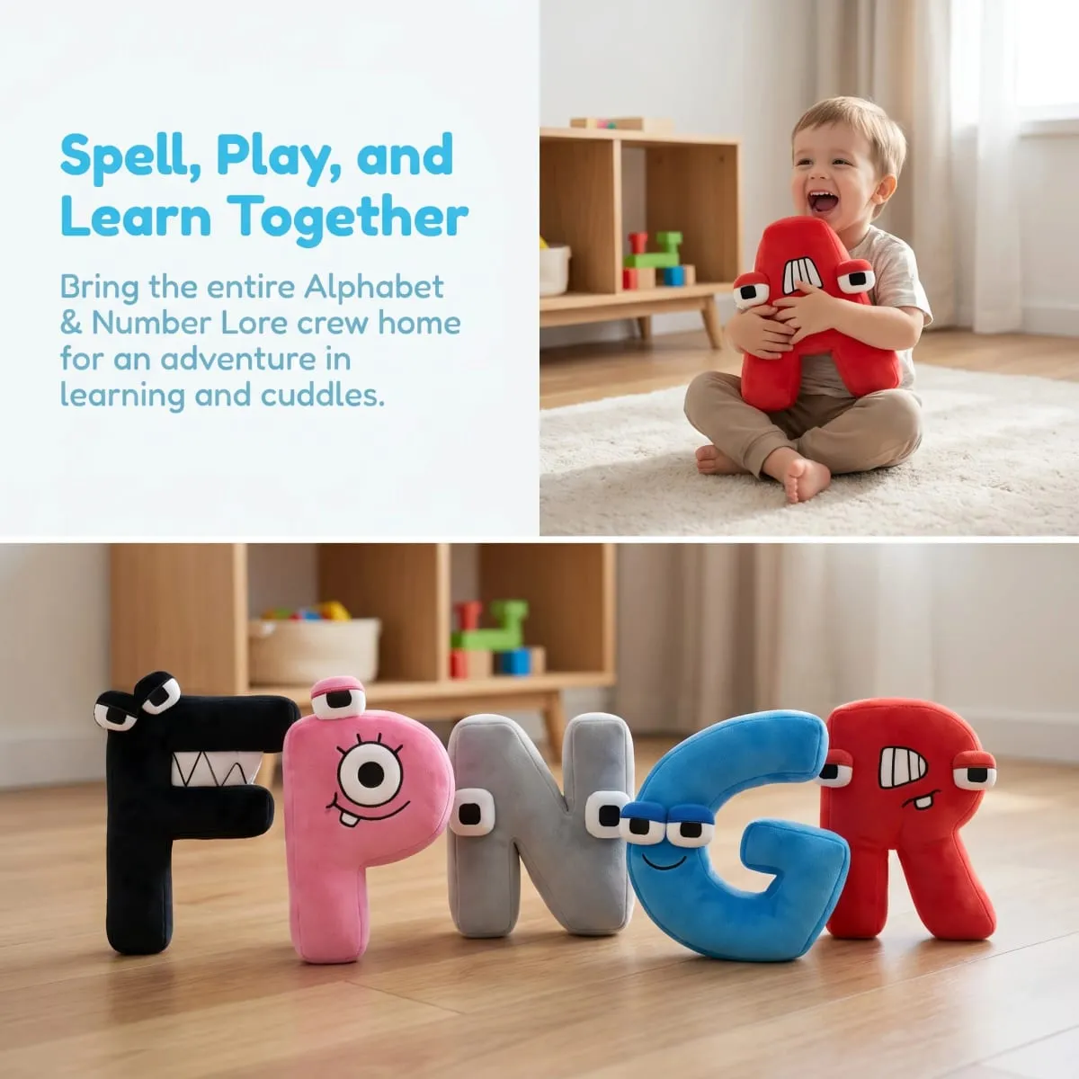 Cute A-Z Red Alphabet Plush Pillows Soft Letter Stuffed Dolls Kids Educational Learning Toy Gift — image 8