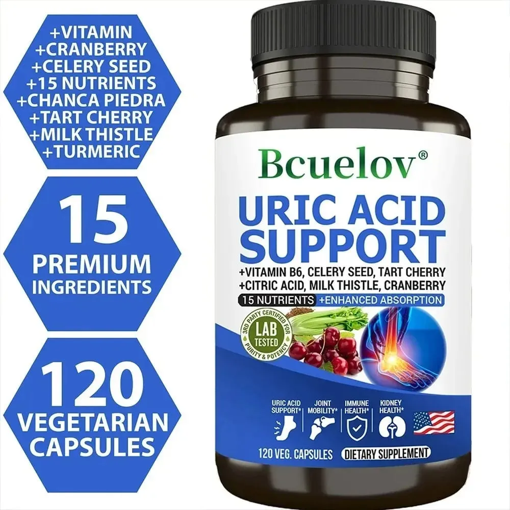 Uric Acid Cleanse Detox Capsules - Uric Acid Cleanse & Kidney Support Joint Support Supplement & Promote Joint Health & Detox