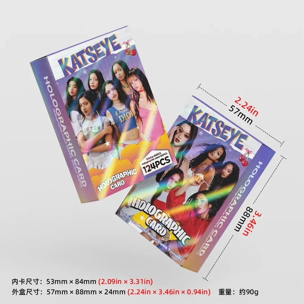 124pcs KATSEYE New Album Photocards Stickers Kpop Merch Lomo Cards Set Fans Collection Cards Gifts — image 6