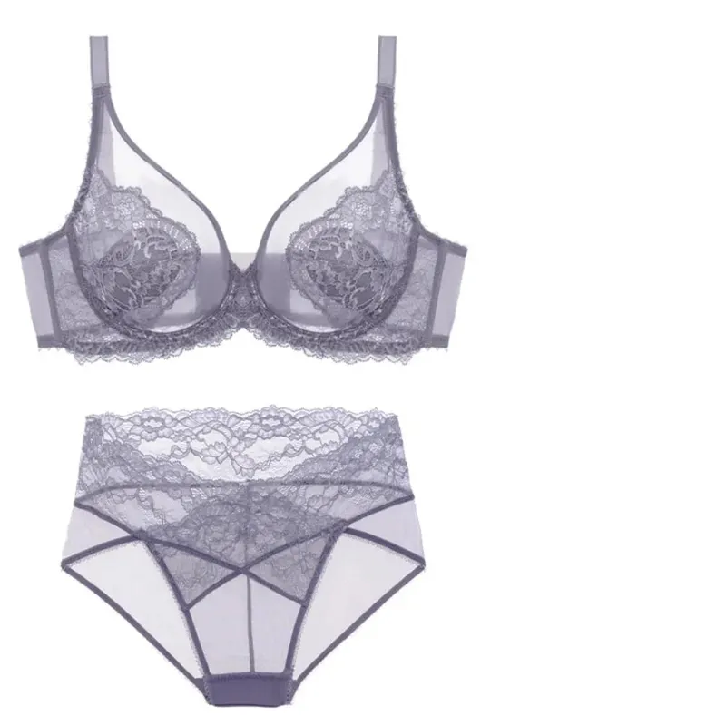 New Design Sexy Underwear Push-up Bra Ultra Thin Soft Underwire Bra Underpants Set Hottie Set Anti-sag Bra Small Boobs
