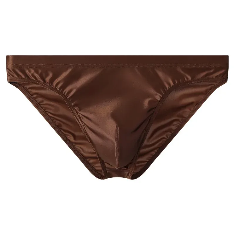 Men Solid Briefs Underwear Man Sexy Glossy Underpants Cuecas Calzoncillos Ropa Interior Hombre Slips Male Pouch Panties — image 20