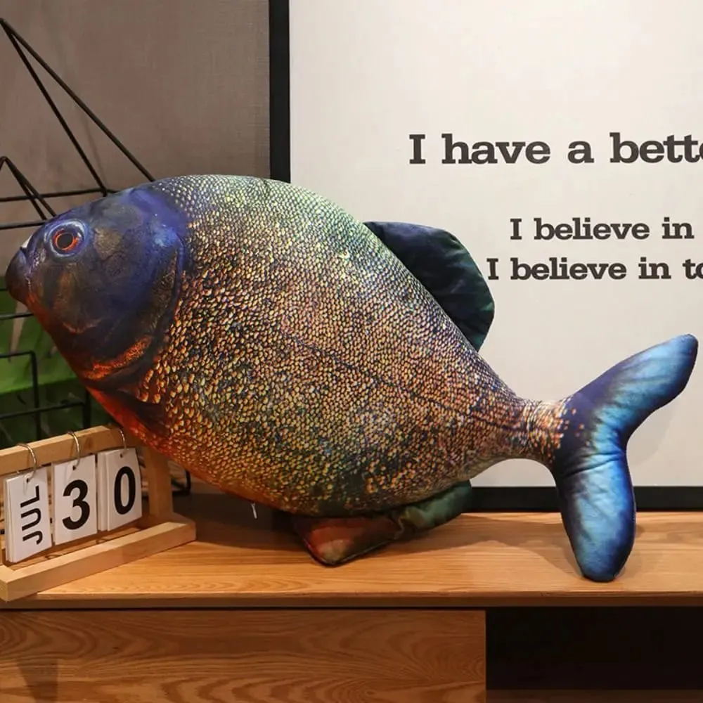 Perch Simulation Fish Plush Pillow Grouper Stuffed Cartoon Fish Plush Toy Soft Lovely Fish Anime Pillow Dolls Living Room