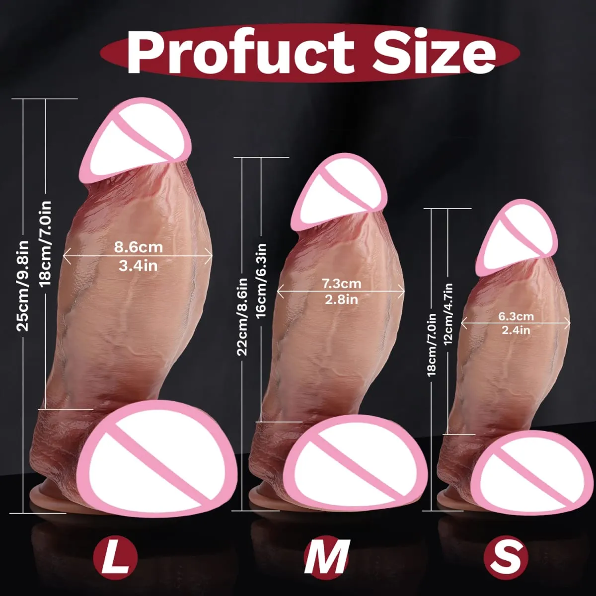 Big Realistic Silicone Dildo with Suction Cup G-Spot Anal Dildos Strapon Dick Butt Plug Masturbat Adult Sex Toys for Man Women — image 5