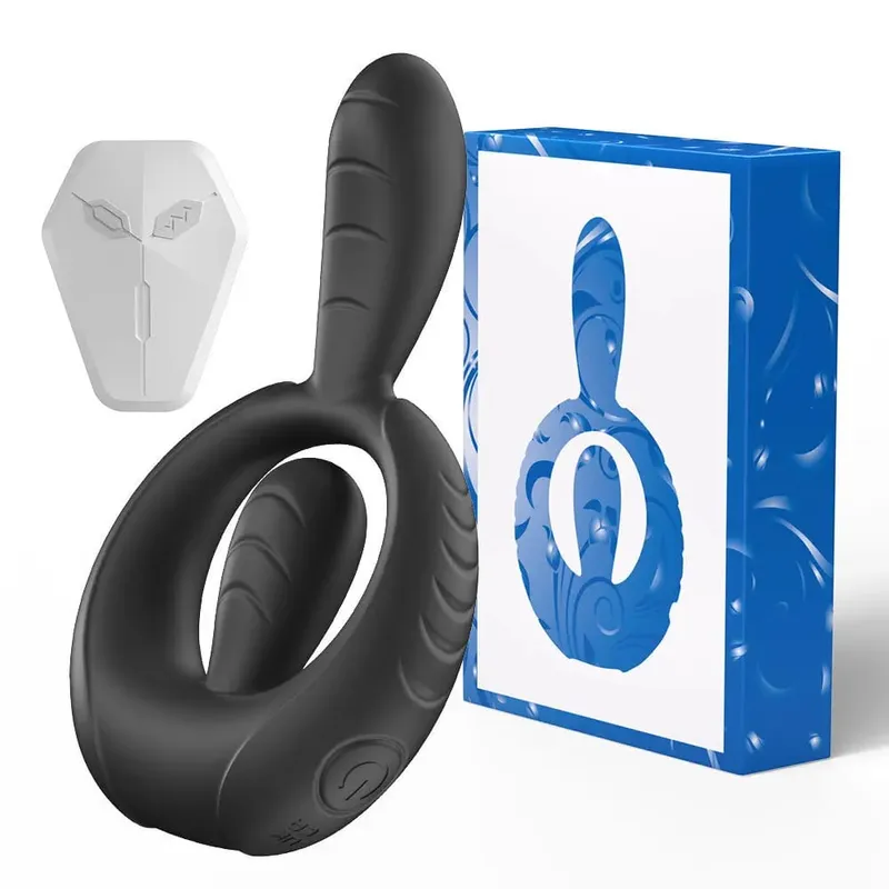 Vibrating Cock Ring Vibrator 10 Modes Tapping Flapping Penis Ring Clitoral Stimulator Delay Ejaculation Sex Toy for Men Women