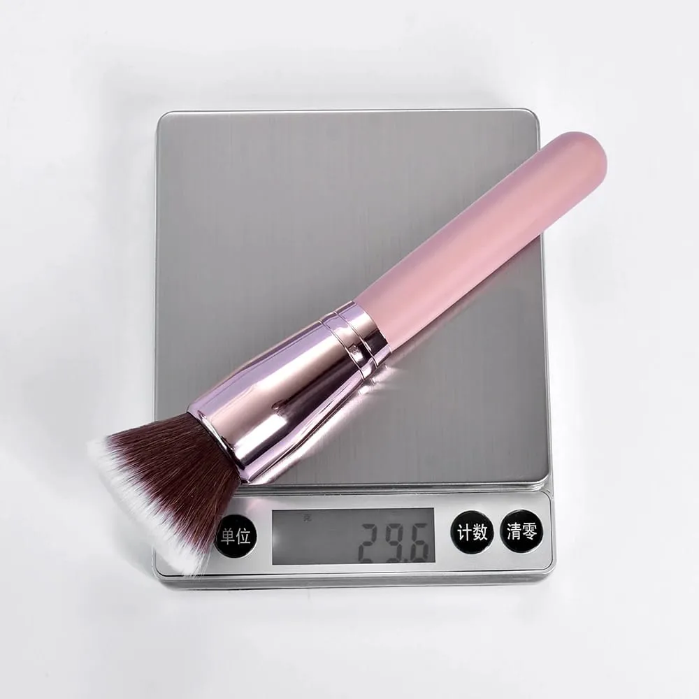 Pinceaux de maquillage de marque privée gratuite fond de teint poudre libre correcteur pinceau de mélange rose outil de maquillage de beauté en gros en vrac 10 pièces — image 6