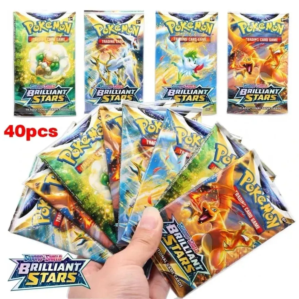 楽しい 40 ピースポケモンカードパック 4 セット日月バイオレット 151 英語トレーディングカードグッズおもちゃハロウィンギフトファンタジー SF