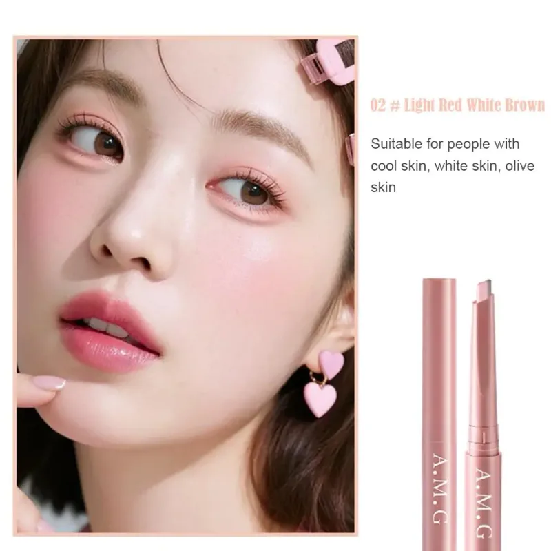 Double-headed Silkworm Eyeliner Pen Creamy Smooth Blendable Lying Silkworm Pencil Under Eye Highlight Contouring Pen With Brush