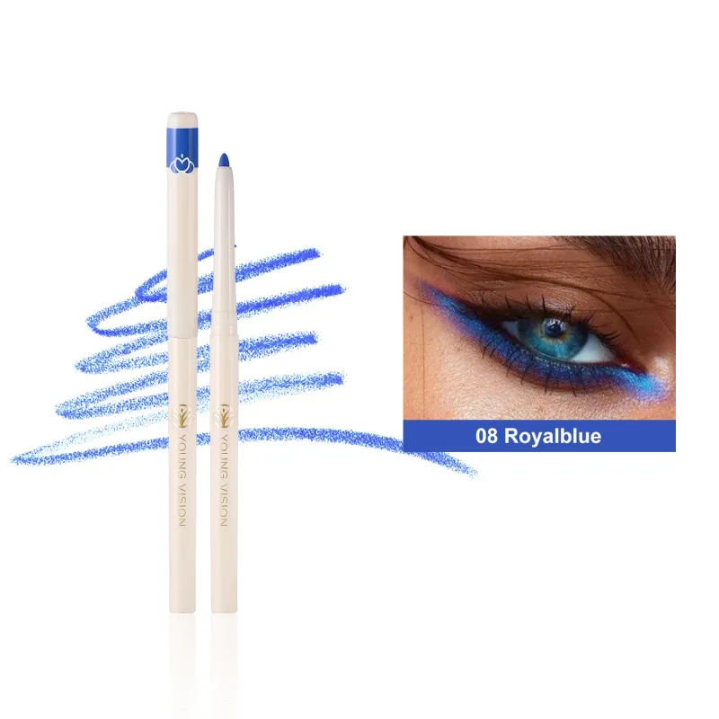 Silky Long Lasting Eye Liner Pencil Blade Tip Natural Matte Wine Red Eyeliner Easy To Color and Waterproof Eye Make Up Cosmetics