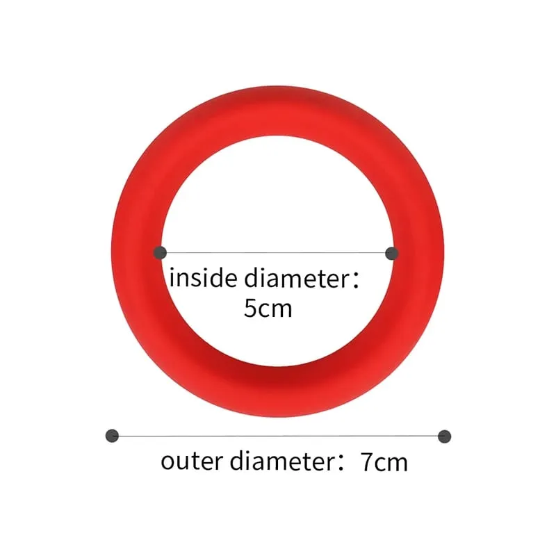 Male Penis Cock Ring Silicone Ball Stretcher Lock Delay Ejaculation Scrotum Testis Restraint Sex Toys for Men