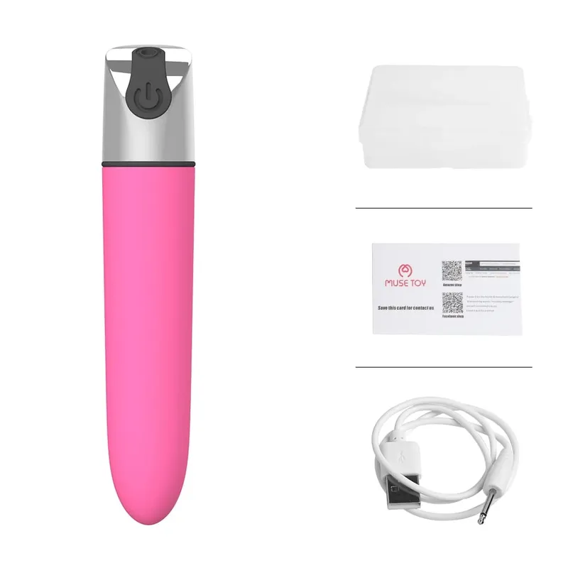 Powerful G Spot Mini Bullet Vibration Vibrator Vagina Clitoris Stimulator Dildo Rechargeable Masturbator Adult Sex Toy for Women