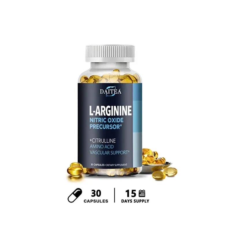 อาหารเสริม Daitea L-Arginine - เพื่อความแข็งแรงของพลังงานและการสนับสนุนความอดทนในระหว่างออกกำลังกาย | มวลกล้ามเนื้อที่ไม่ใช่จีเอ็มโอ — image 9