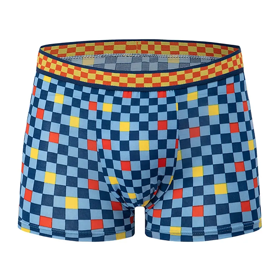 4/5piece Men's Colorful Patterned Fashionable Casual Boxer Shorts Loose And Comfortable Oversized Underwear Elastic Waist Shorts — image 4