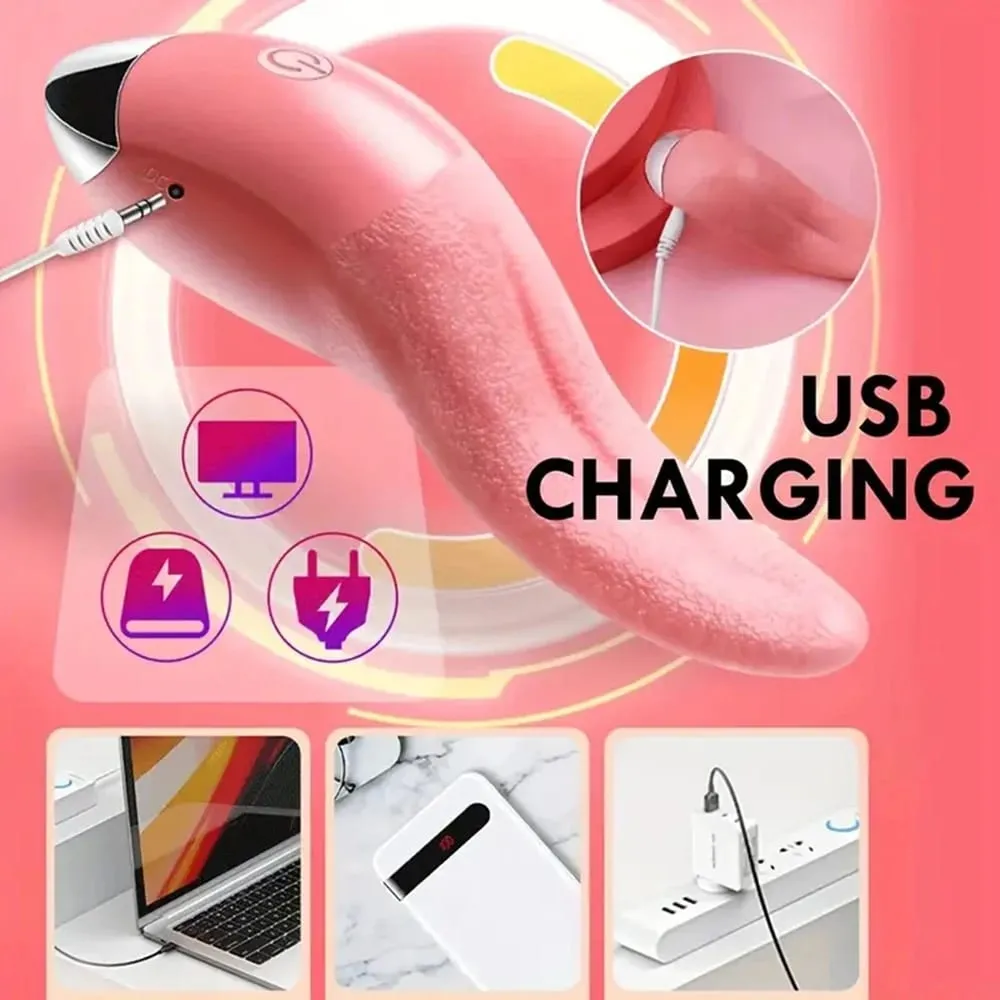 10 Modes Tongue Licking Vibrator For Women G Spot Clitoral Stimulator Dildo Nipple Female Masturbator Vibrators Sex Toys Aldult