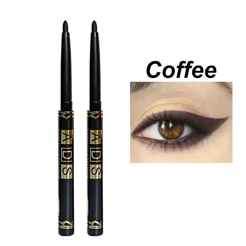 Automatic Gel Eyeliner Pencil Waterproof Long Lasting Black Eye Liner Twist-Up No Sharpening Easy Glide Makeup for Women