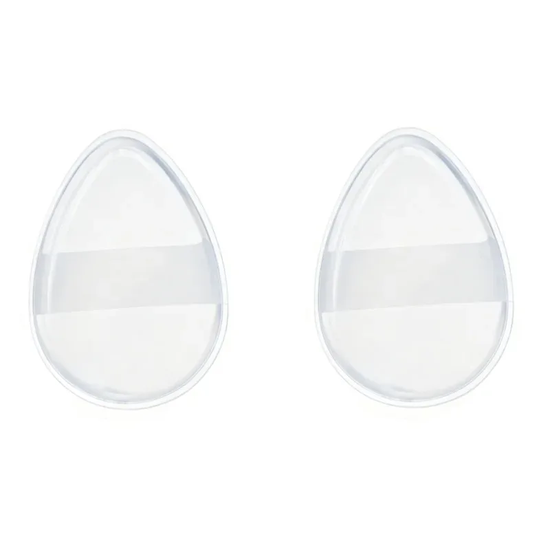 2 pçs mini silicone pontas dos dedos-pincéis de maquiagem reutilizáveis ​​sem fragrância para corretivo de fundação e pó compõem acessórios