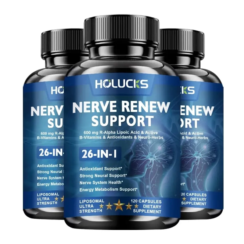 Advanced Nerve Nutrition Capsules with L-Theanine & Zinc Maintain Neural Comfort Metabolism & Healthy Nerve System