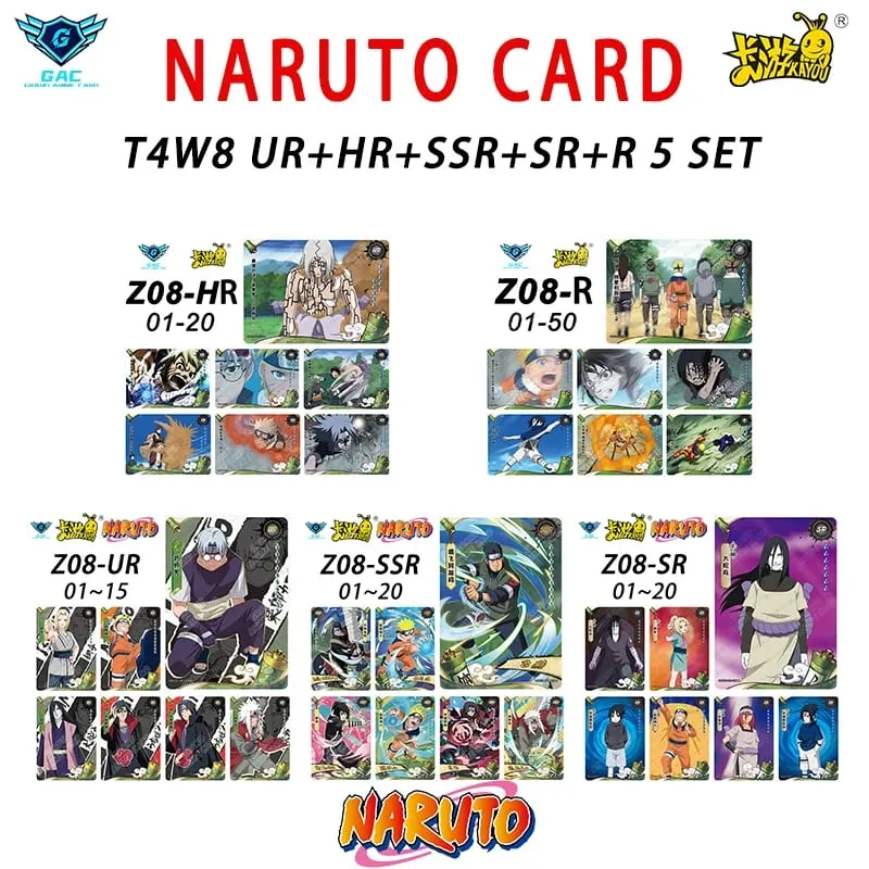 Kayou Naruto New T4W8 T2W9 Anime Rare Card Full Series ASP BP PU HR AR CR MR UR Complete Set Anime Collection Card Kids Toy Gift — image 22