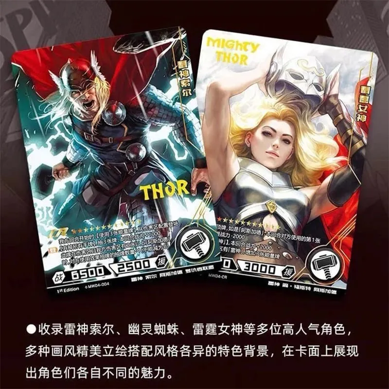 Tunay na        Card          Heroes Duel Card Competitive Version Iron Man Thor Captain CR America Collection Card Mga Laruan