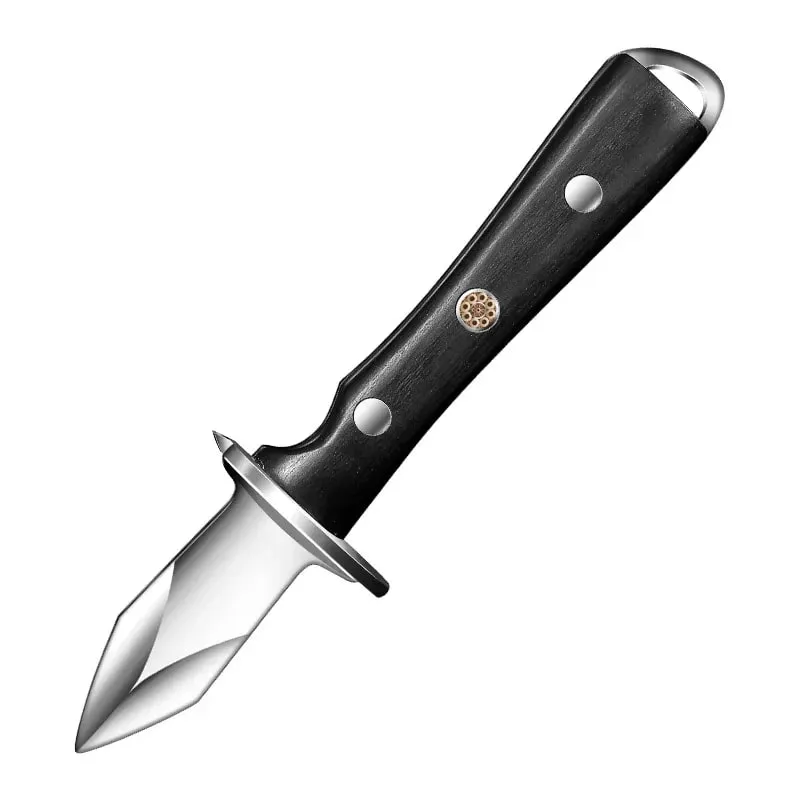 Black Color Wood Stainless Steel Oyster Knife Kitchen Tools Accessories Light Luxury Thickened Shell Opener Gadgets