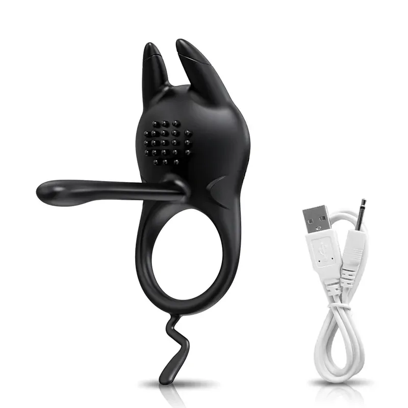Vibrating Penis Ring Sex Toys for Couples Men Male Penis Massager Delay Ejaculation Cock Ring Clitoral G Spot Stimulation 18+