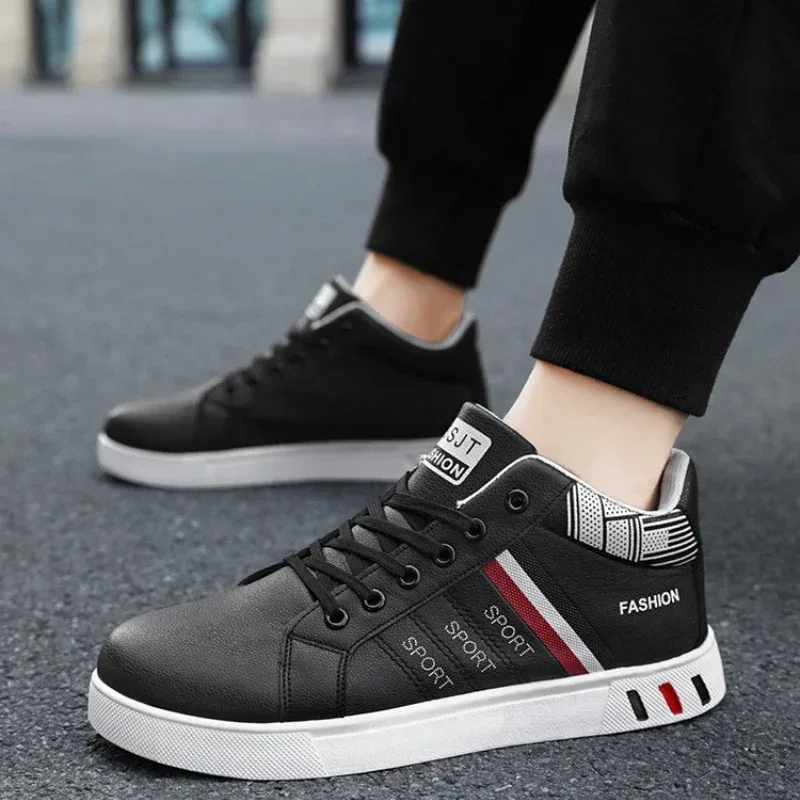 Fashion Men White Sneakers Shoes New Men's Shoes Vulcanized Shoes for Men Non-Slip Wear-resistant Sneakers Men Tenis Para Hombre