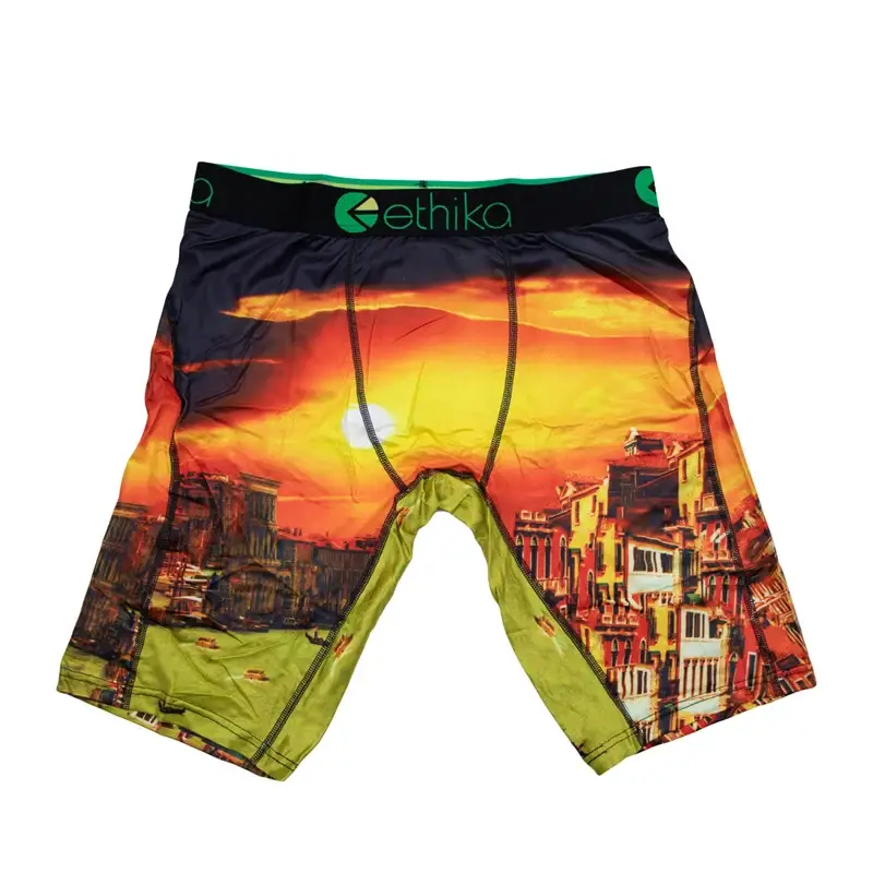 1Pcs Men Underwear Boxers Breathable Mesh Mens Underpants Plus Size Man Swimming Boxer Briefs Summer Sexy Men's Panties