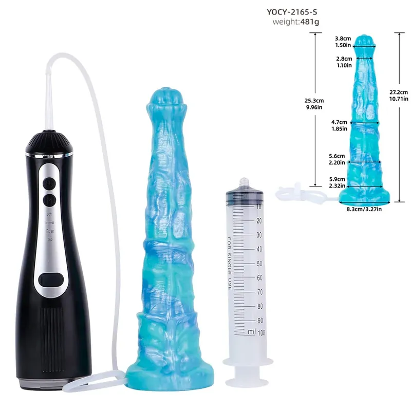 Silicone Electric Squirting Fantasy Dildos with Suction Cup Prostate Massager Ejaculating Penis Sex Toys For Women Men