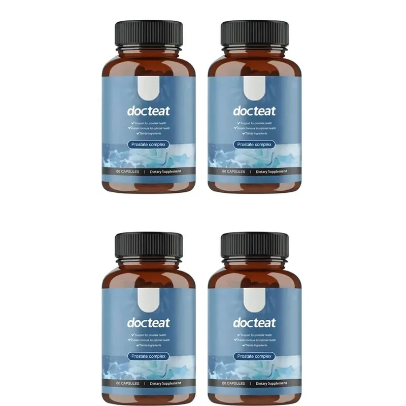 Docteat Prostate Complex Capsules Support Prostate Health and Urine Flow with Herbal Saw Palmetto and Pygeum 60 Capsules
