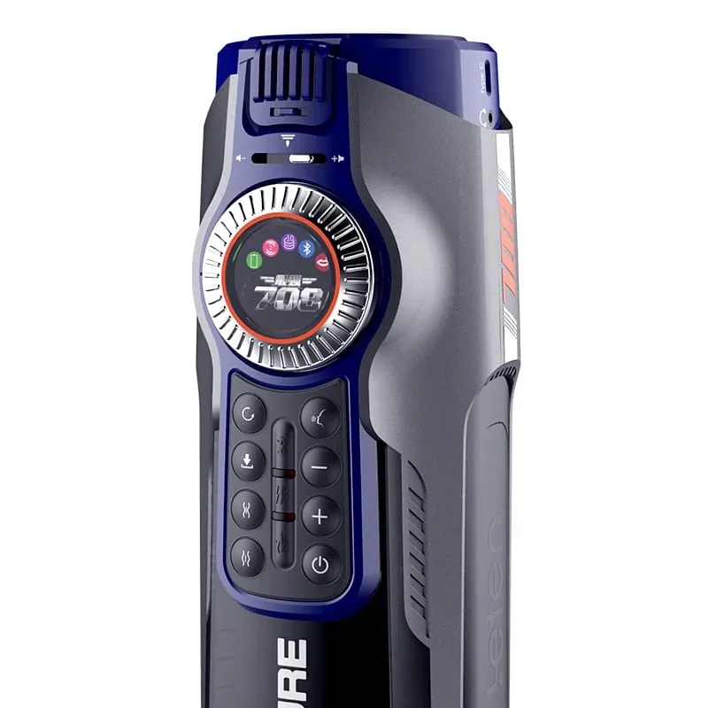 Leten 708-III Quiet Vibrator ความร้อน Moaning USB ชาร์จอัตโนมัติ Telescopic ชายสำเร็จความใคร่ช่องคลอดหีเพศของเล่นสำหรับผู้ชาย