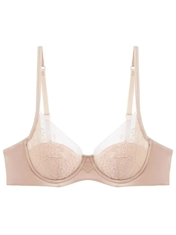 French Satin Lace Ladies Bra Set Push Up Anti Sagging Full Coverage Lingerie Soft Breathable Comfort Underwear Daily Use 32‑38AB