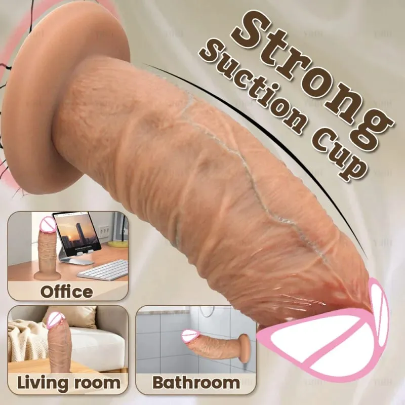 Zakar Panjang Batang Besar Super Realistik Dildo Tebal Silikon Dildo Dubur Pengembang Faraj Mainan Seks Dewasa Melancap Wanita Palam Punggung