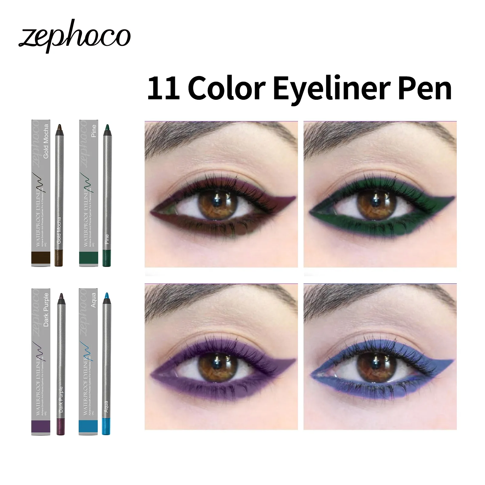 Waterproof Eyeliner Pen Natural Outline Line Quick-Drying Beginner-Friendly Eye Makeup Anti Smudge Eyeliner Eyes Makeup Cosmetic