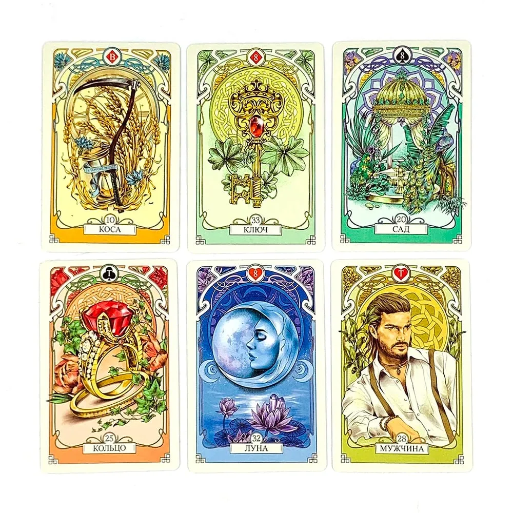 New Oracle Cards A 37 Deck Russian Version Board Playing Games Oracle Cards For Family and Friends Party Holiday Games