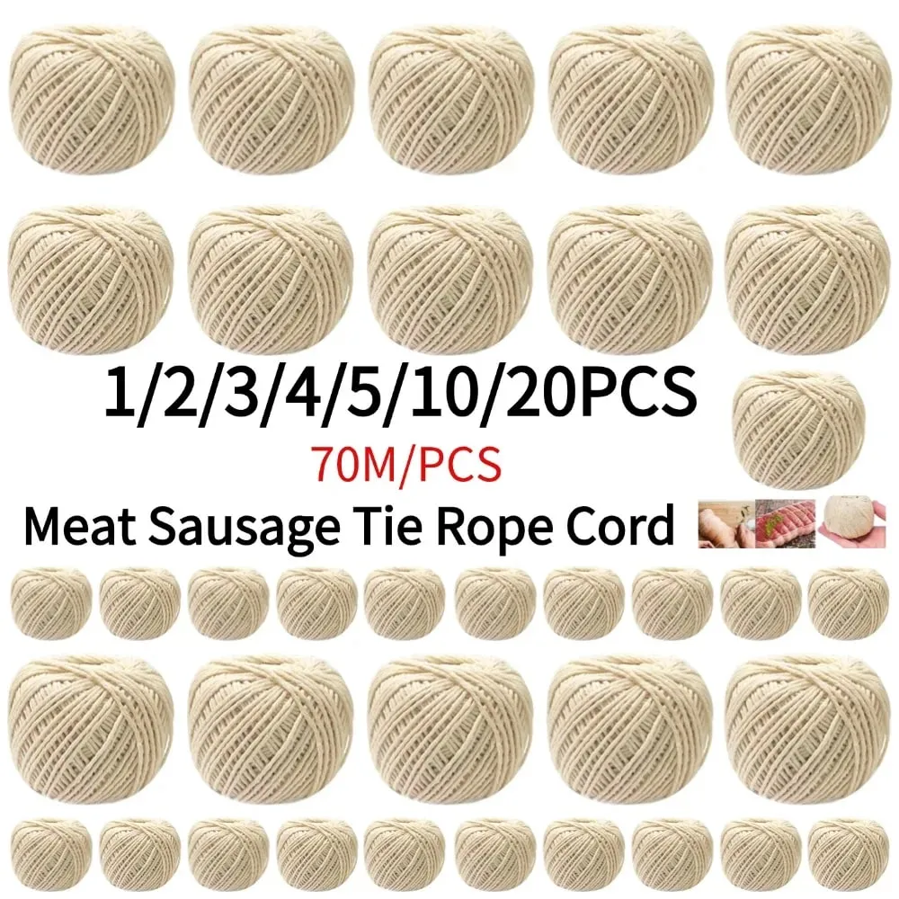 1/2/3/4/5/10/20PCS Cooking Tools Butcher's Cotton Twine Meat Prep Trussing Turkey Barbecue Strings Meat Sausage Tie Rope Cord — image 2