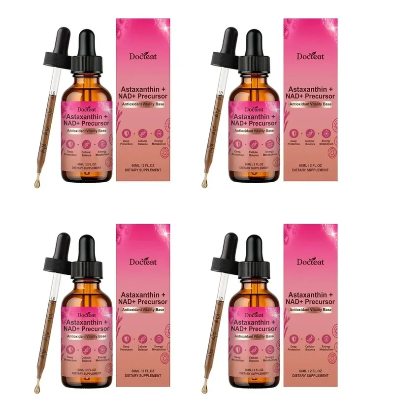 Docteat Astaxanthin+ NAD+ Precursor Liquid Supports Cellular Nutrition and Energy Metabolism Antioxidant Vitality Base 60 Ml — image 10