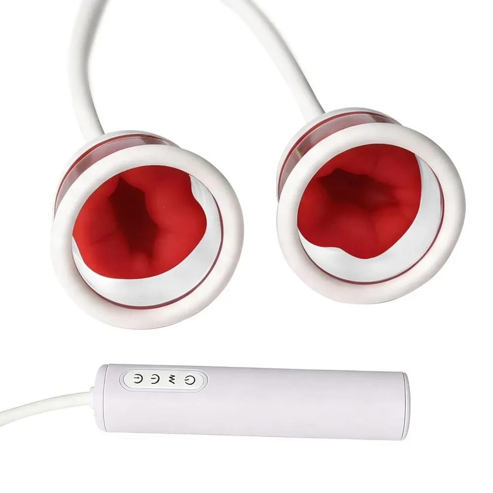 Dual Cups Suction Vibrators For Women Nipple Sucker Clitoris Sucks Vaginal Pump Artifical Blowjob Sex Toys Female Adults Erotic — image 1