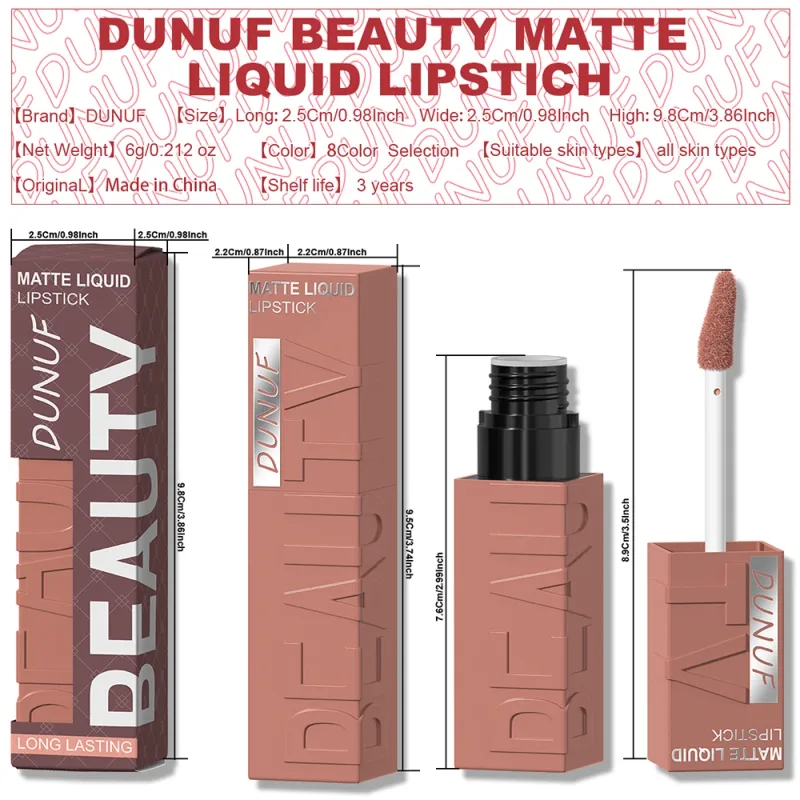 Lip Gloss Lipstick Easy To Color Waterproof Easy-color Sweat-proof Non-stick To Cups Y2K Fancy Fashion Suitable For Christmas