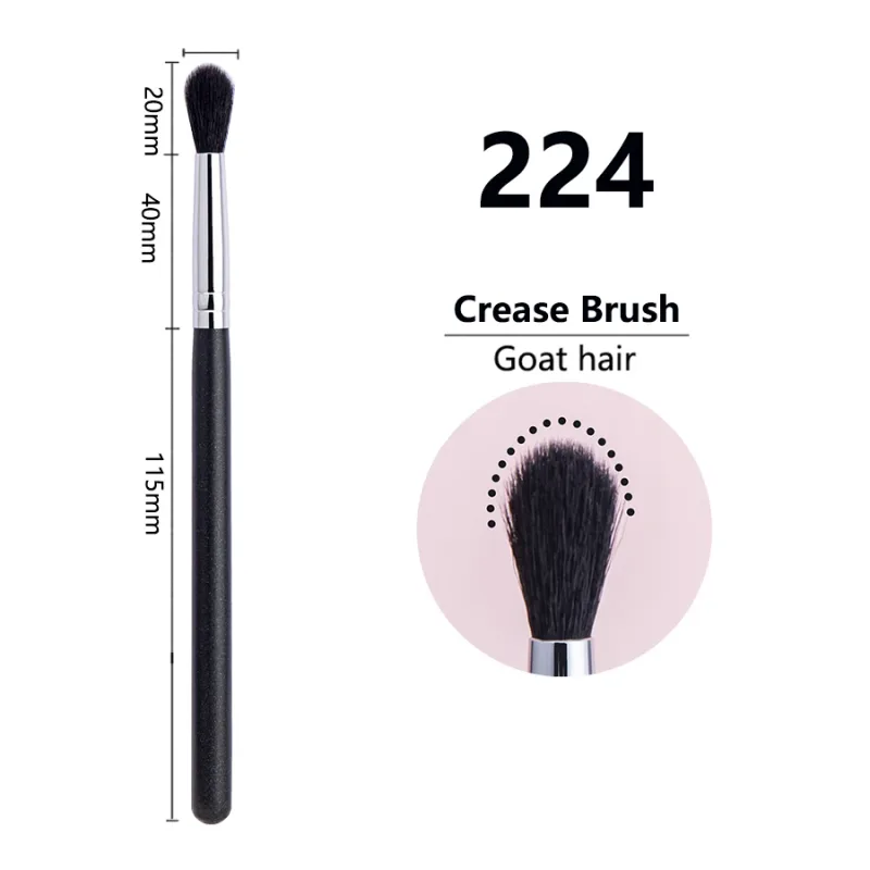 224 Crease Brush Eye Shadow Crease Blending Makeup Štětce Vysoce kvalitní Flame Shape Kozí vlasy Eye Shadow Crease Makeup Tool