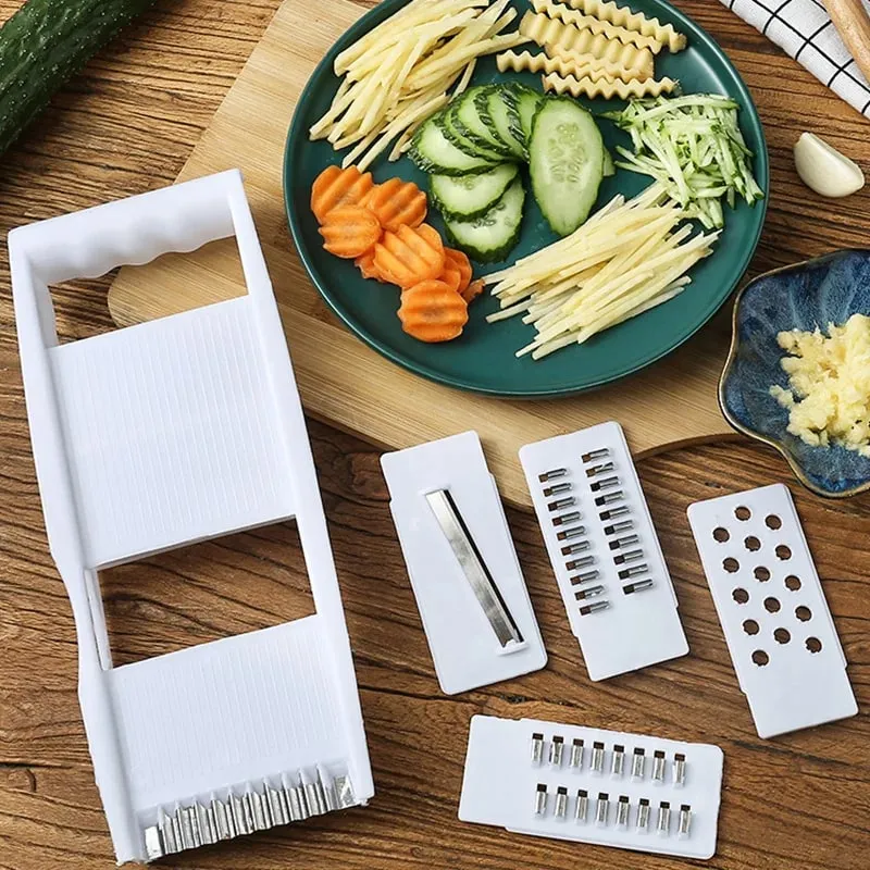 Carrot Grater Multi-functional Vegetable Cutting Fruit Wire Planer Handheld Peelers Potato Grater Slicer Masher Kitchen Tools — image 2