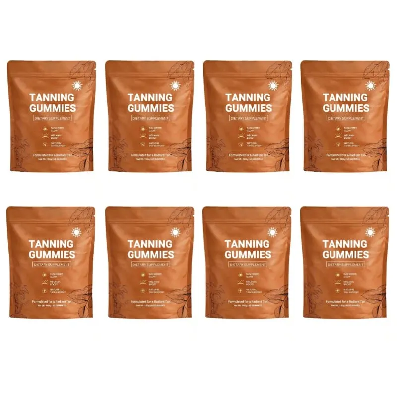 Tanning Gummies for Women Sunless Bronzing Glow Support Vegan Sugar-Free Non-GMO Astaxanthin & Lycopene 60 Count