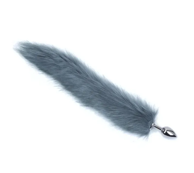 Plush Rabbit Tail Fox Tail Anal Plug Metal Butt Plug Prostate Massager BDSM Cosplay Erotic Sex Toy for Women Adults Sex Toy Gift