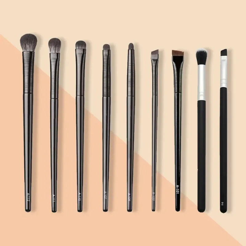 Eye Soft Bristle Eyeshadow Brushes 9-piece Set Eye Makeup Smudge Undercover Eyeliner Blade Eye Detail Small Makeup Brushes