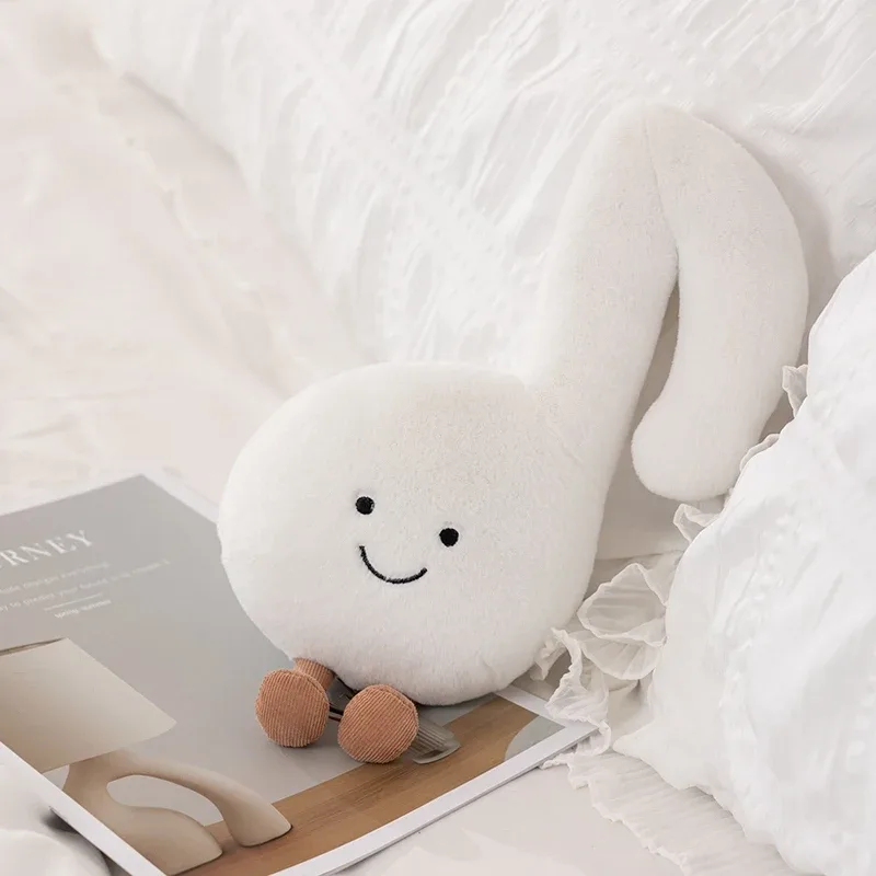 Humanoid Musical Instruments Plush Toy Stuffed Smiling Guitar Violin Tuning Fork with Legs Decor Plushie Prop Gift