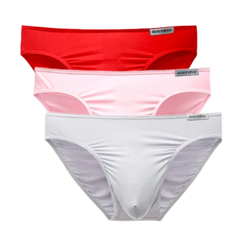 3PCS/Lot Men's Underwear Modal High Quality Soft Briefs Breathable Comfortable Youth Underpants Male Sexy U Bulge Pouch Panties — image 28