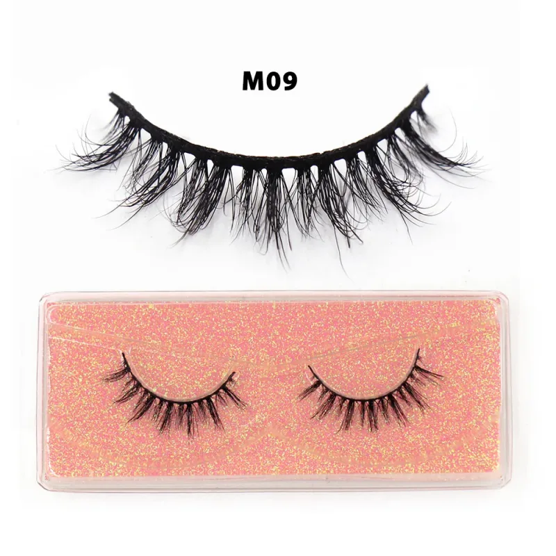 Short Natural 3D Mink Lashes Fluffy Wispy Fake Eyelashes Crisscross False Lashes Eyelash Extension Makeup — image 15