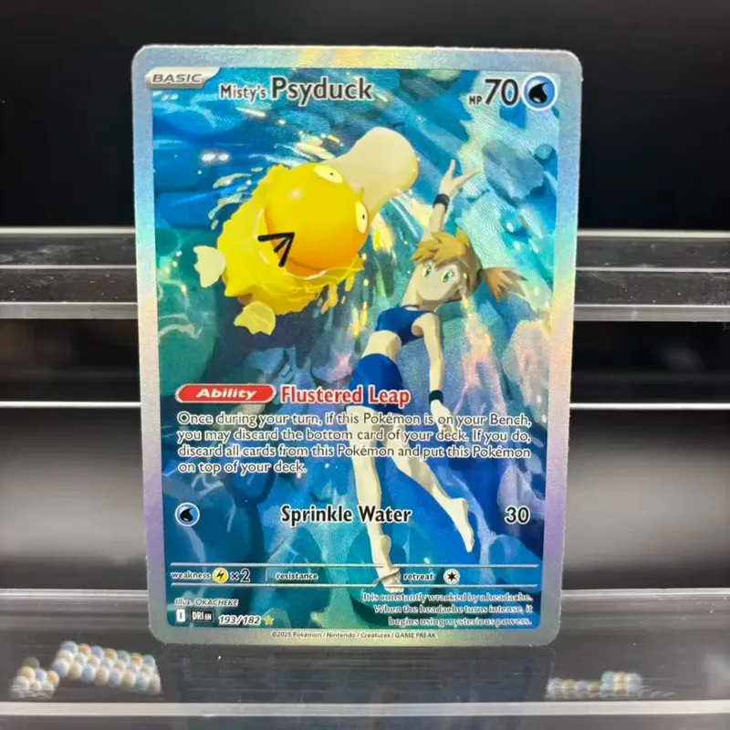 DIY Collection Cards Psyduck Salamence Crobat Mewtwo ex EN Self Made Single Card Classic Game Anime Card Gift Toy
