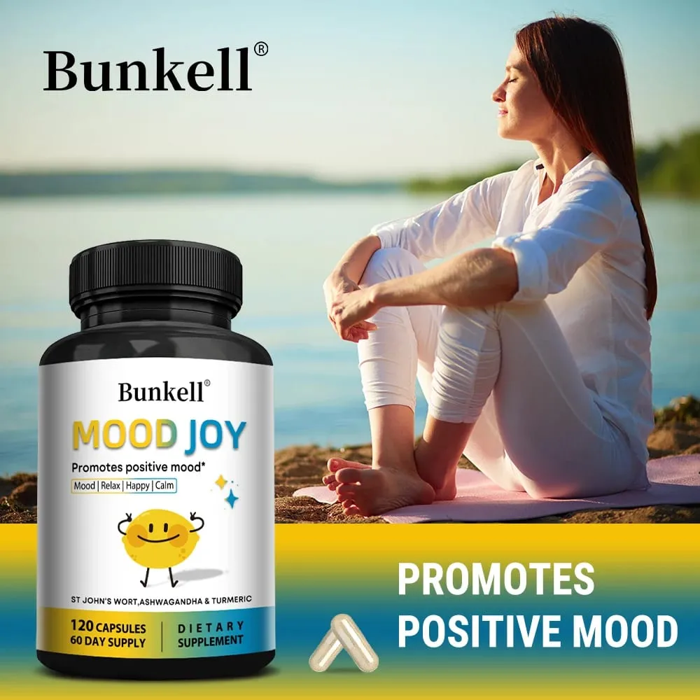 St. John's Wort Complex with Ashwagandha & Turmeric - Mood Stress Relief Calm Relaxation Mental Health & Sleep Support