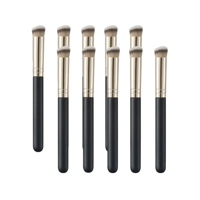 1/2/5/10pcs Foundation Concealer Brush Premium Contour Blusher Brushes Liquid Concealer Foundation BB Cream Face Makeup Brush